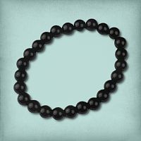Black Obsidian Bead Bracelet