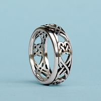 Silver Double Path Celtic Band