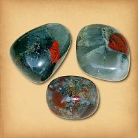 Tumbled Bloodstone Gemstones