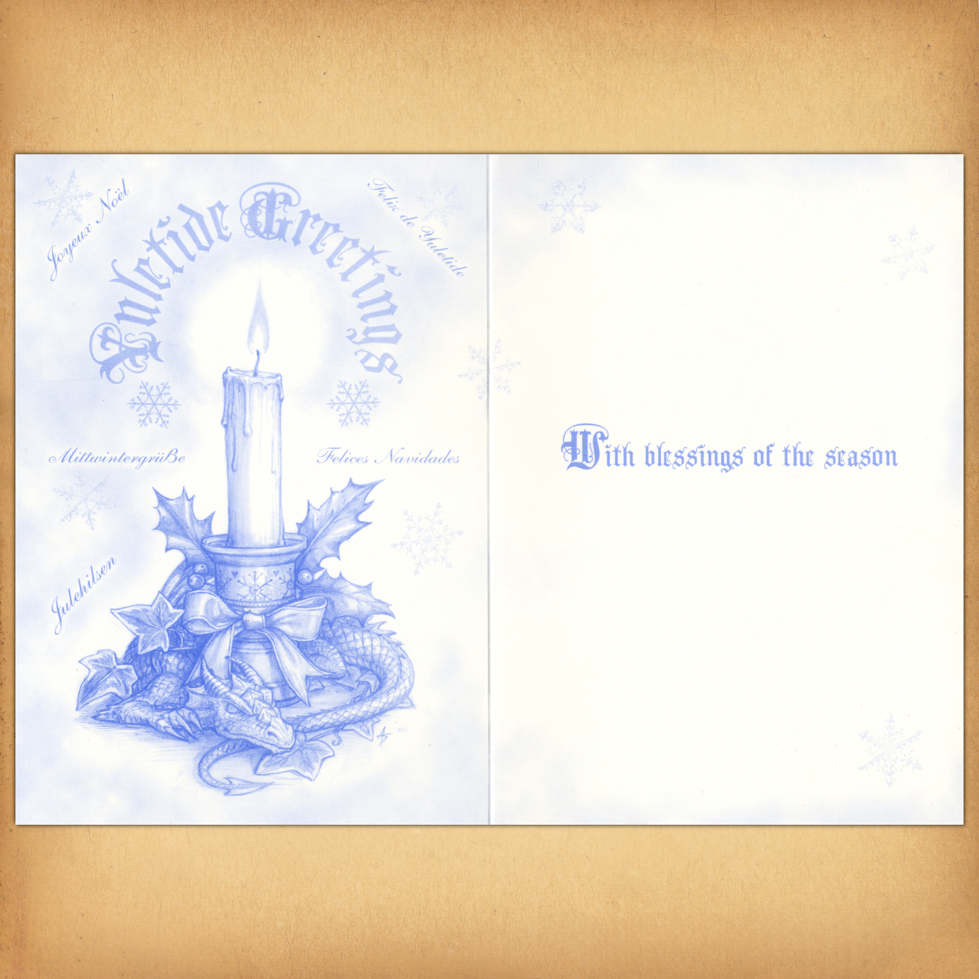 Magical Arrival Yule Card