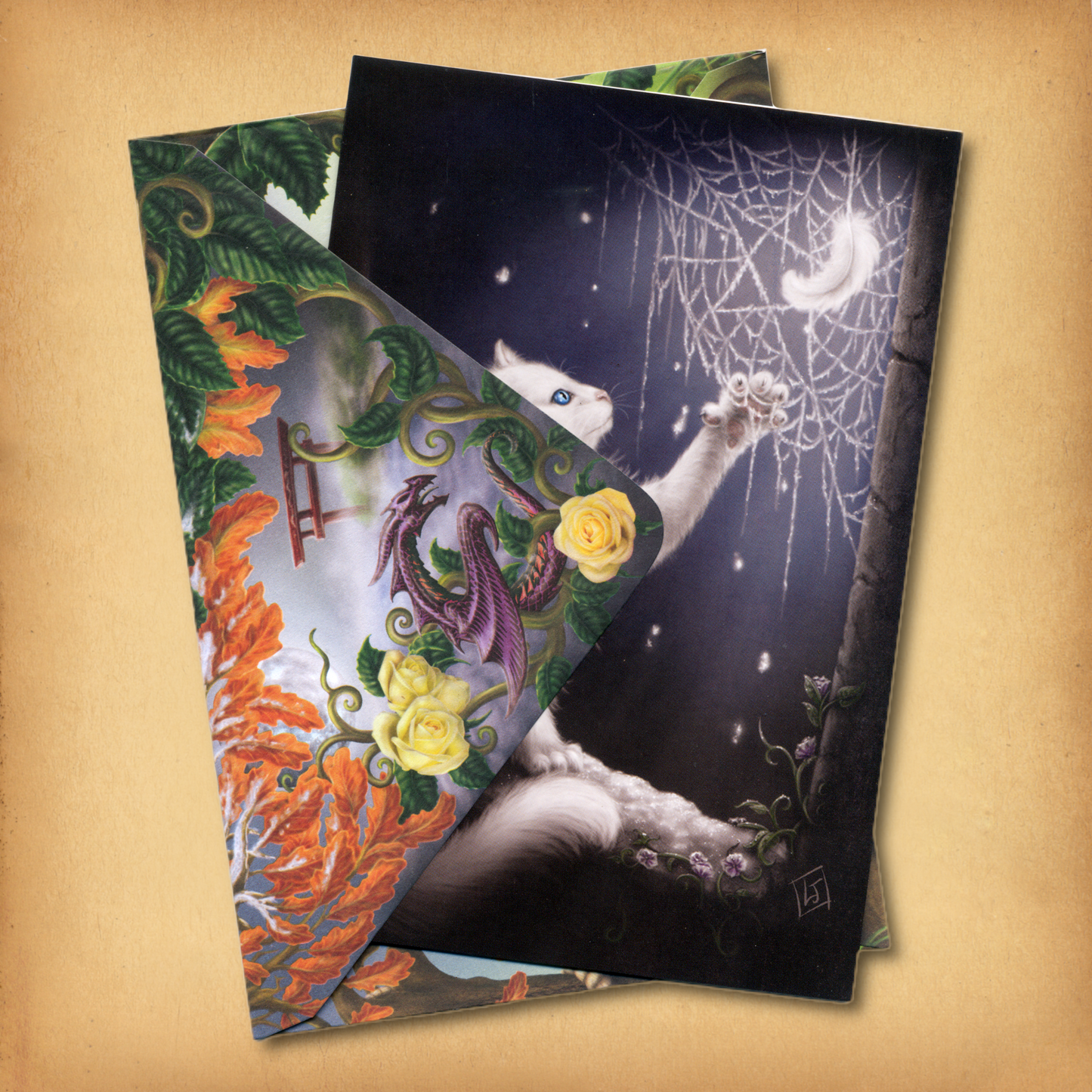 Snow Kitten Greeting Card