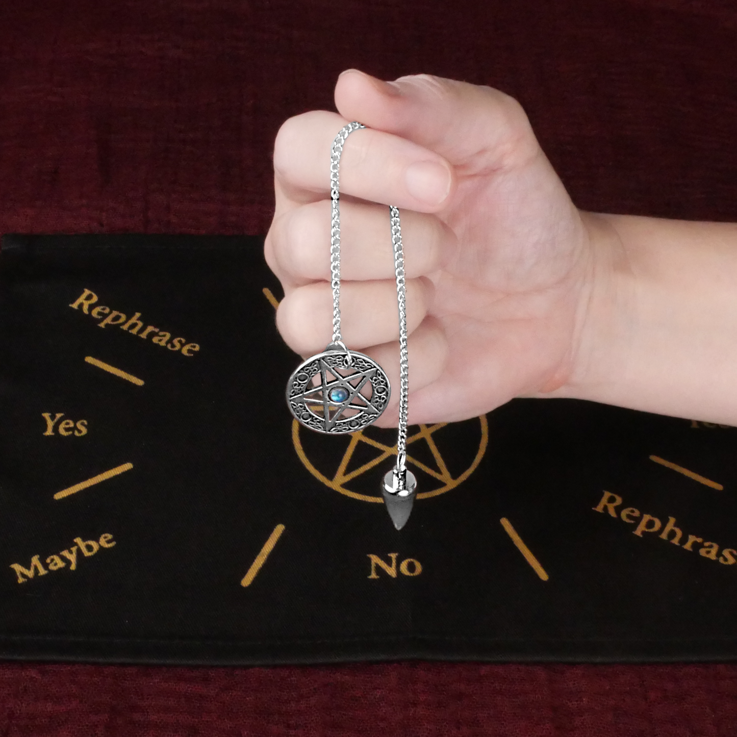 Divination Pendulum with Pentacle