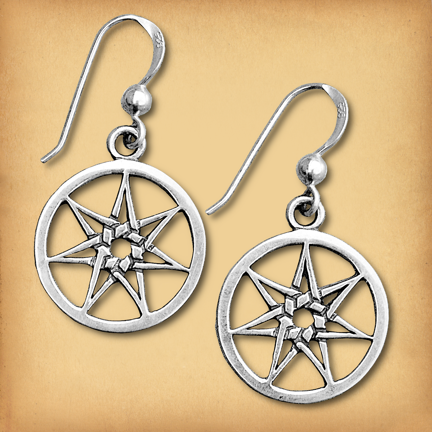 Silver Fairy Star Earrings