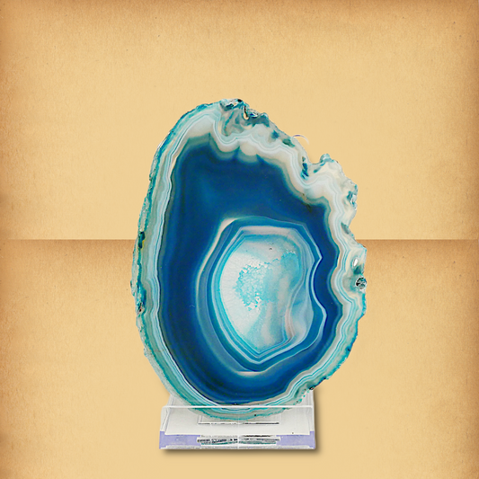 Teal Blue Agate Slice