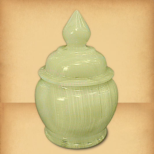 Lidded Green Onyx Jar