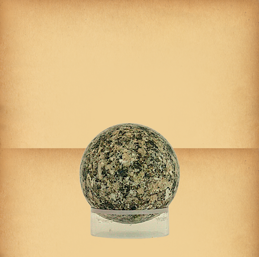 Polished Gray Speckled Granite Sphere