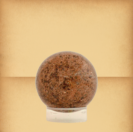 Polished Warm Beige Granite Sphere