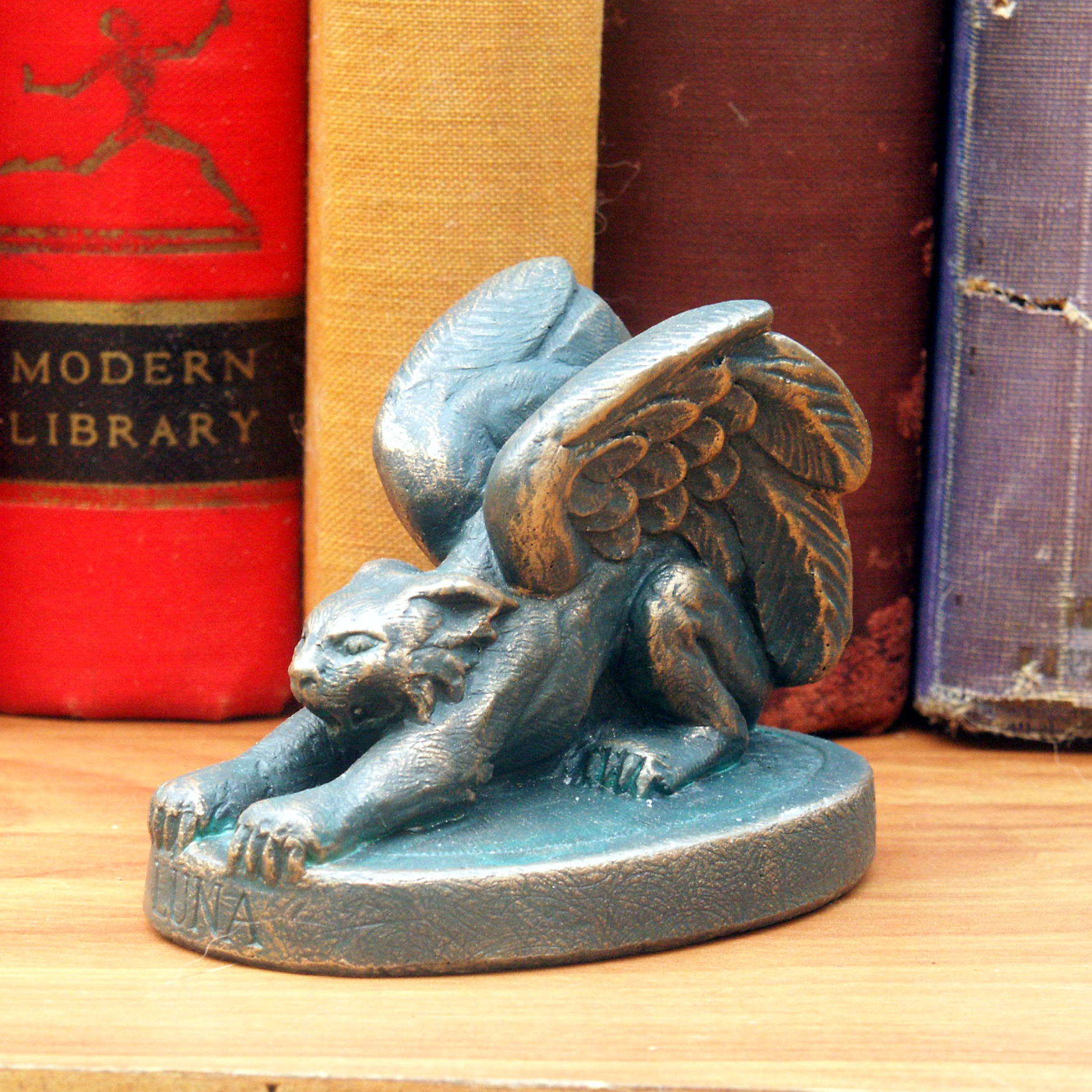 Luna the Angel Cat Gargoyle