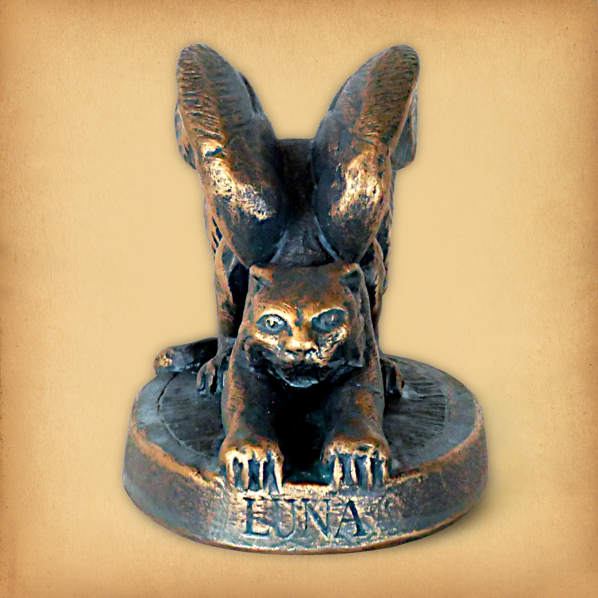 Luna the Angel Cat Gargoyle