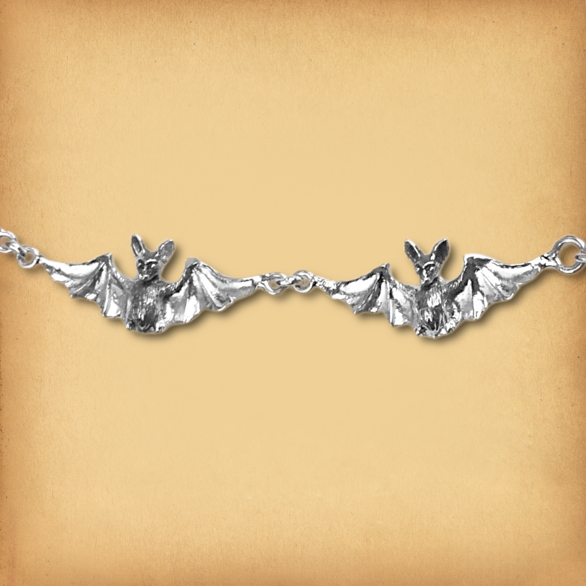 Silver Bat Necklace