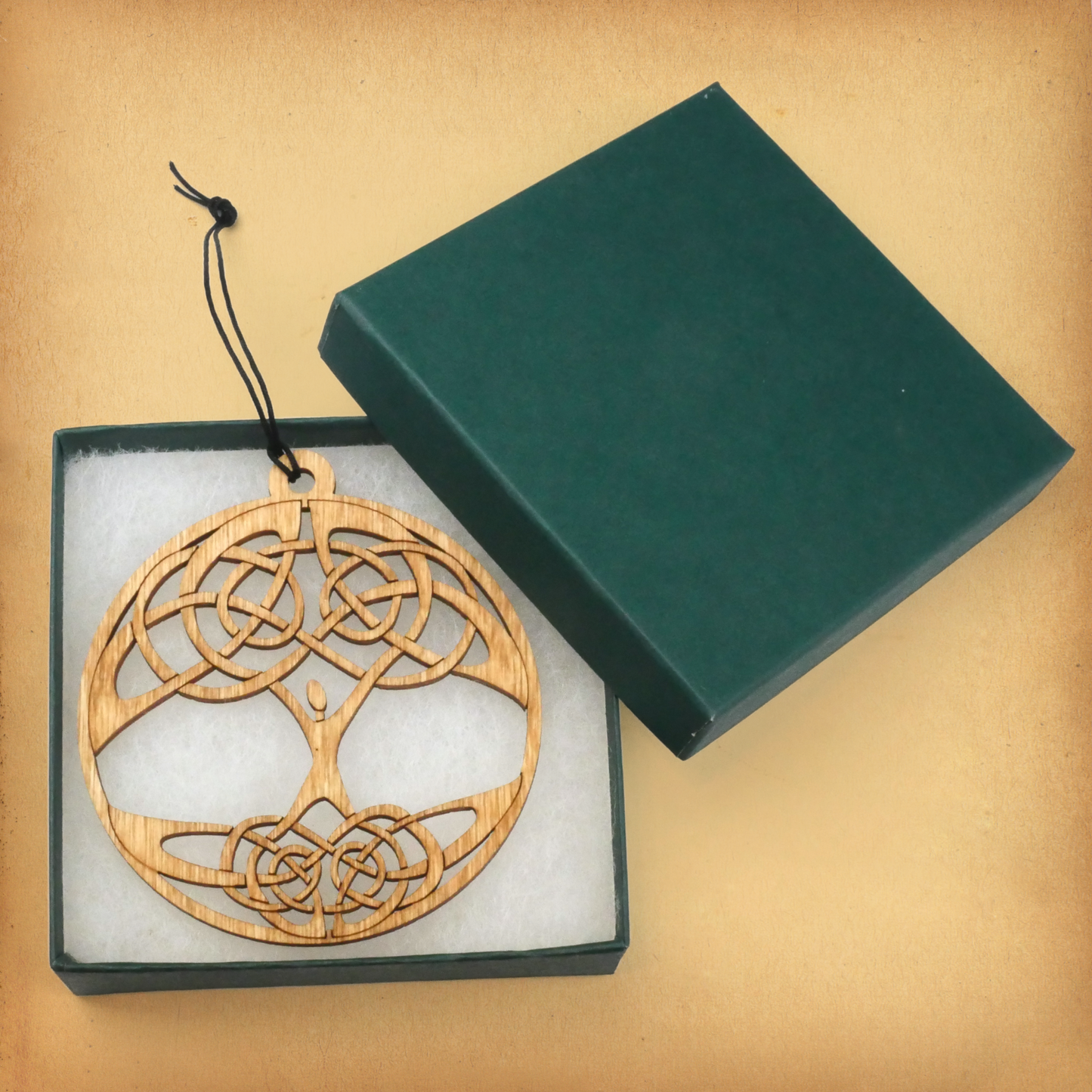 Tree of Life Wooden Yule Ornament