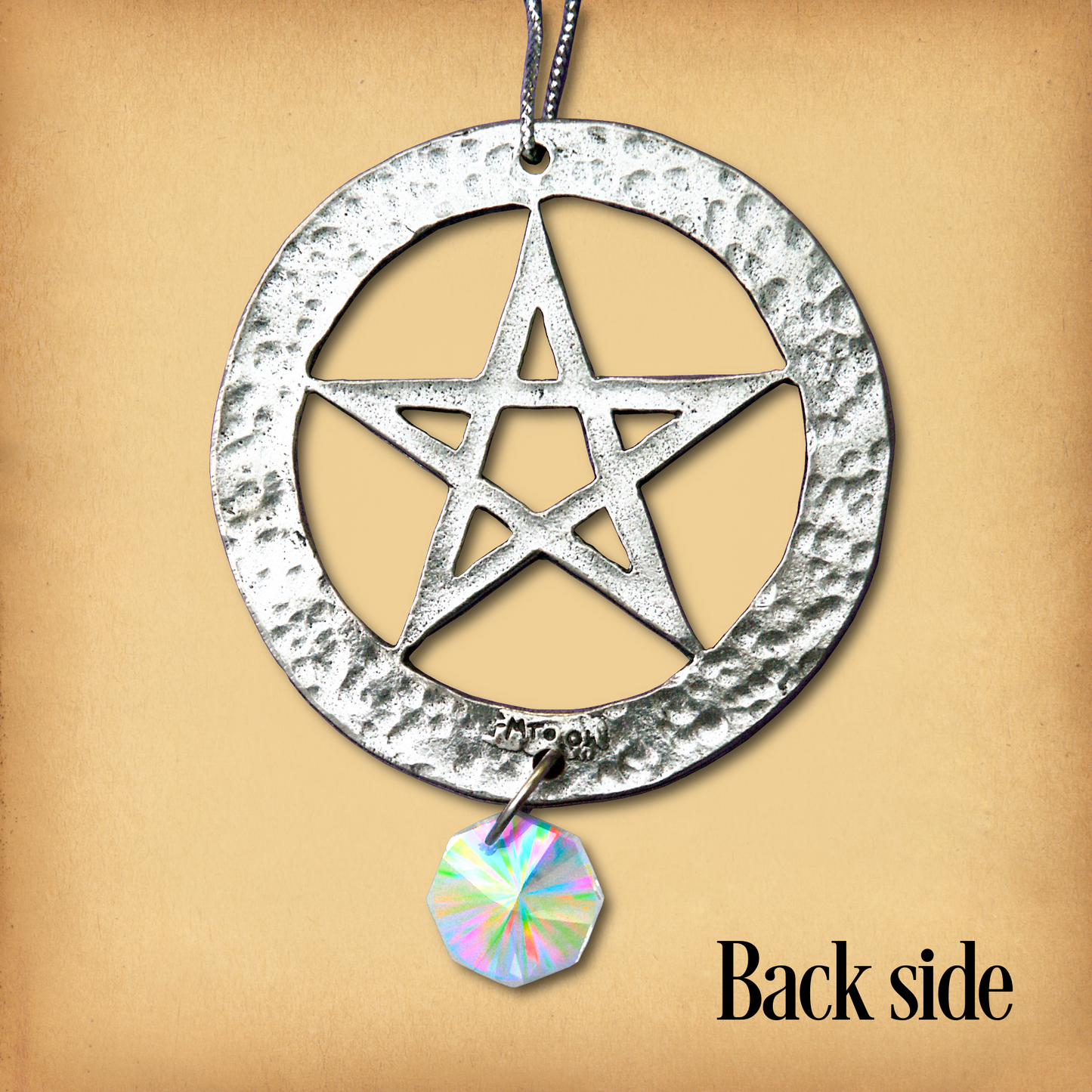 Pentacle Pewter Suncatcher