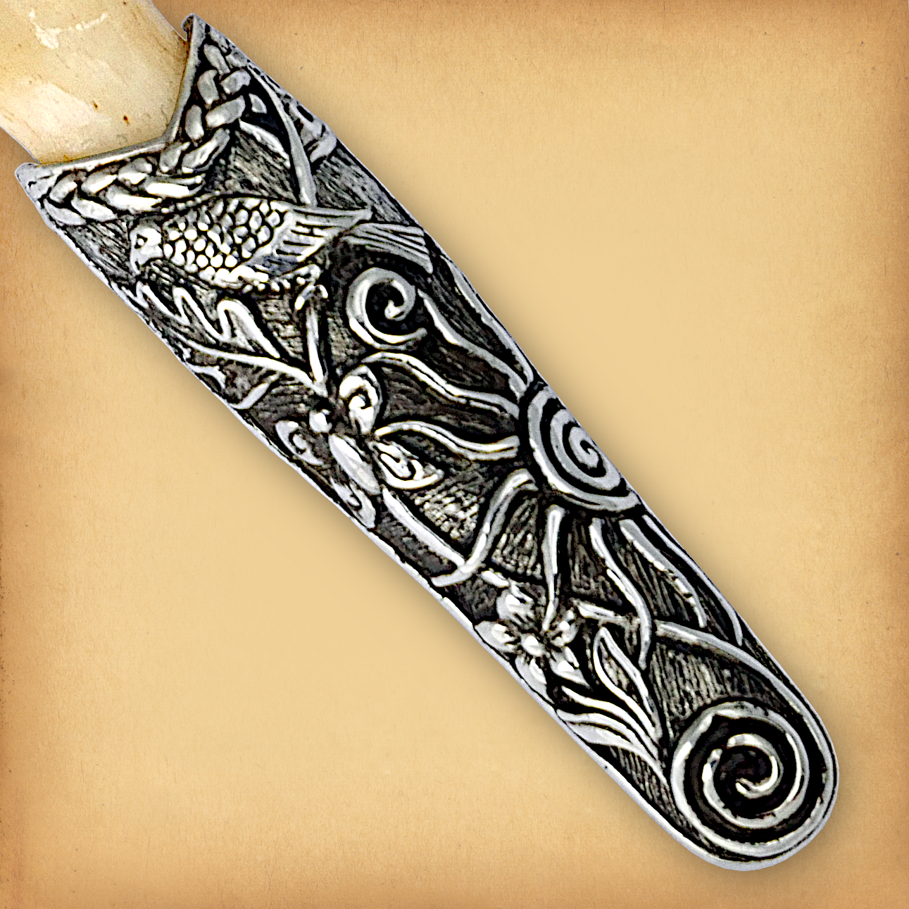 Large Silver Forest Goddess Pendant