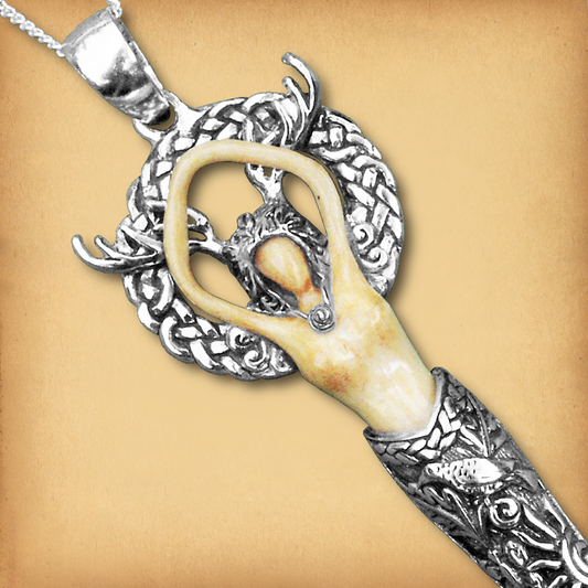 Silver Forest Goddess Pendant