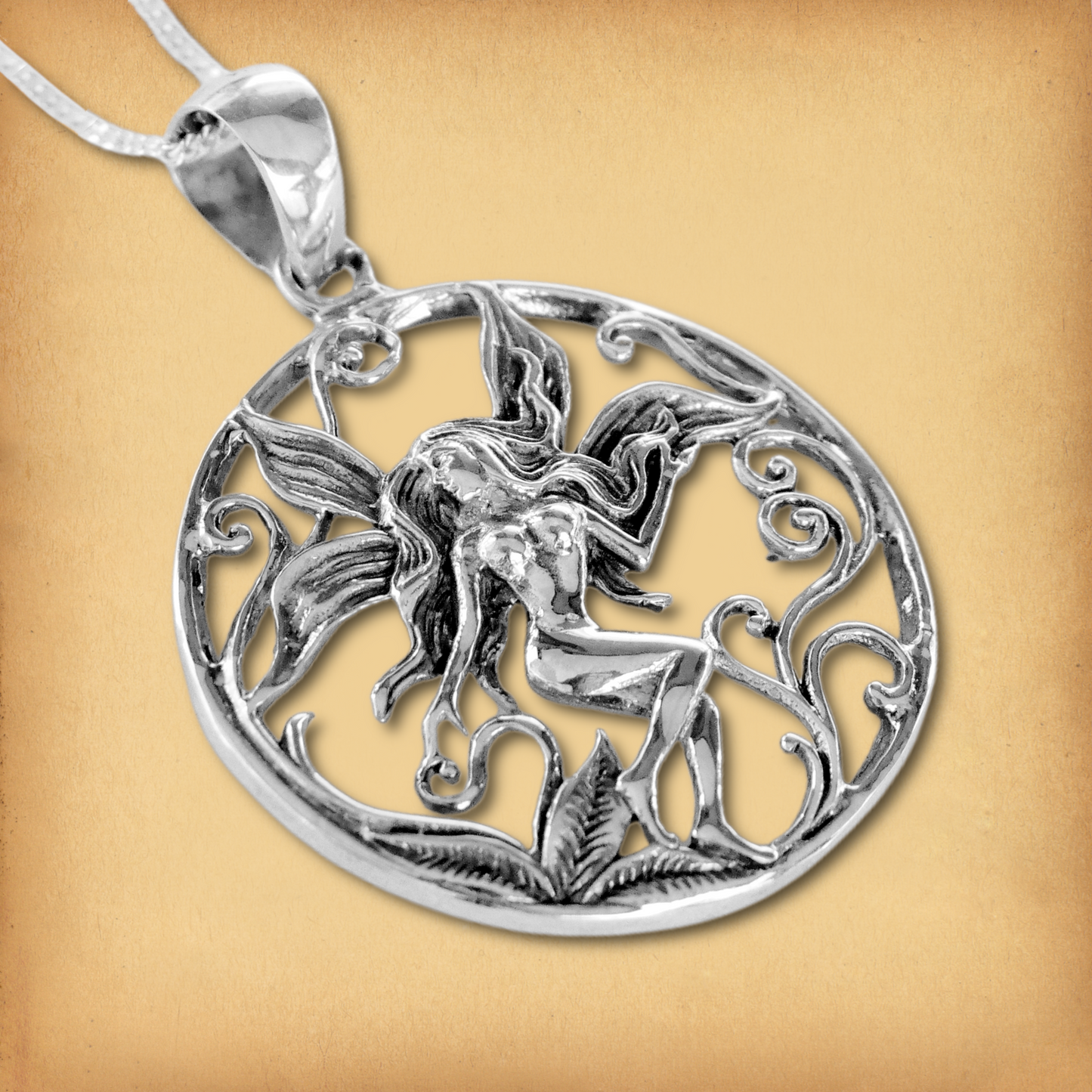 Silver Fairy Pendant