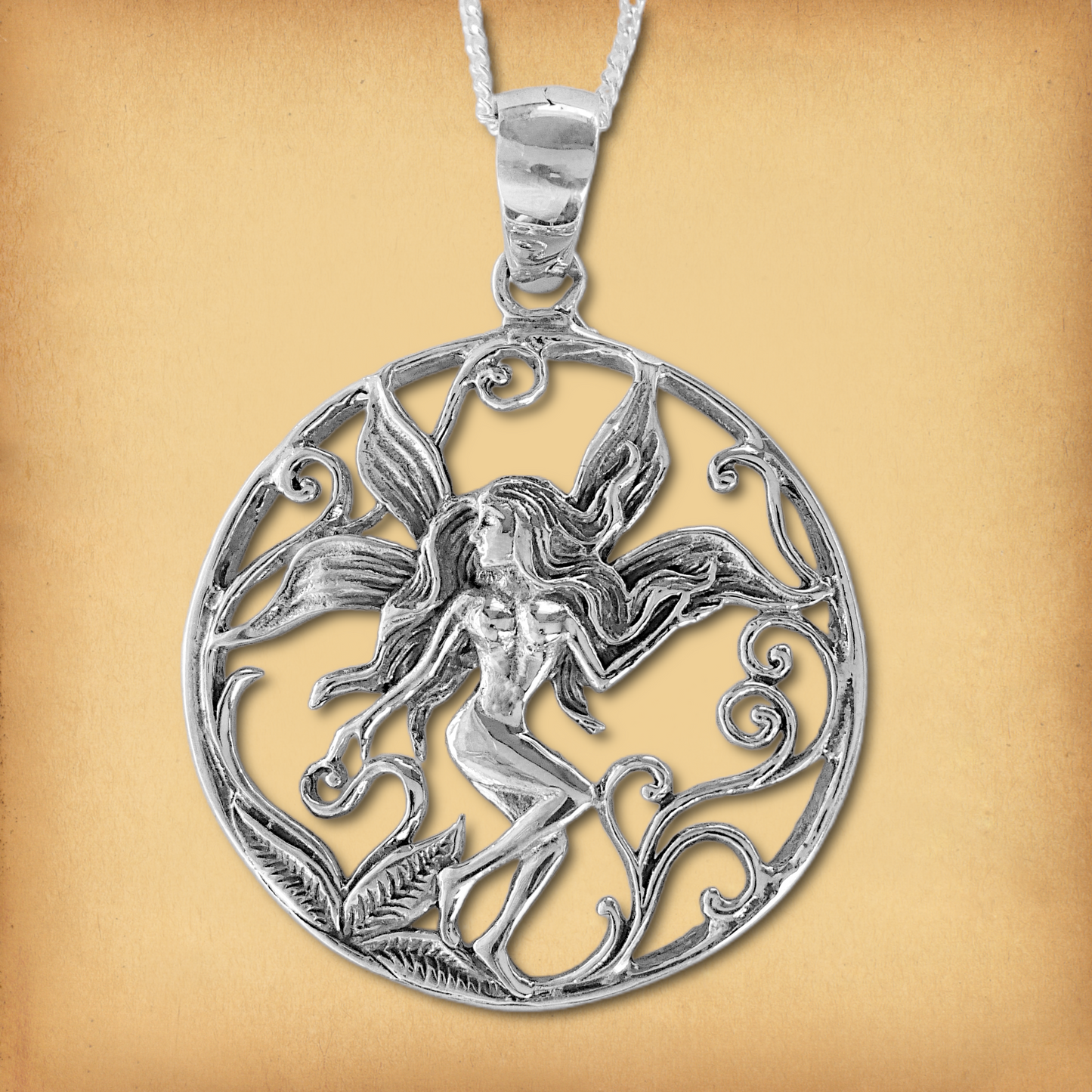 Silver Fairy Pendant