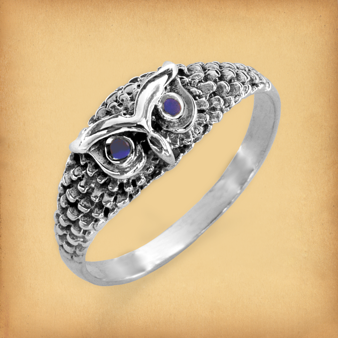 Silver Owl Ring