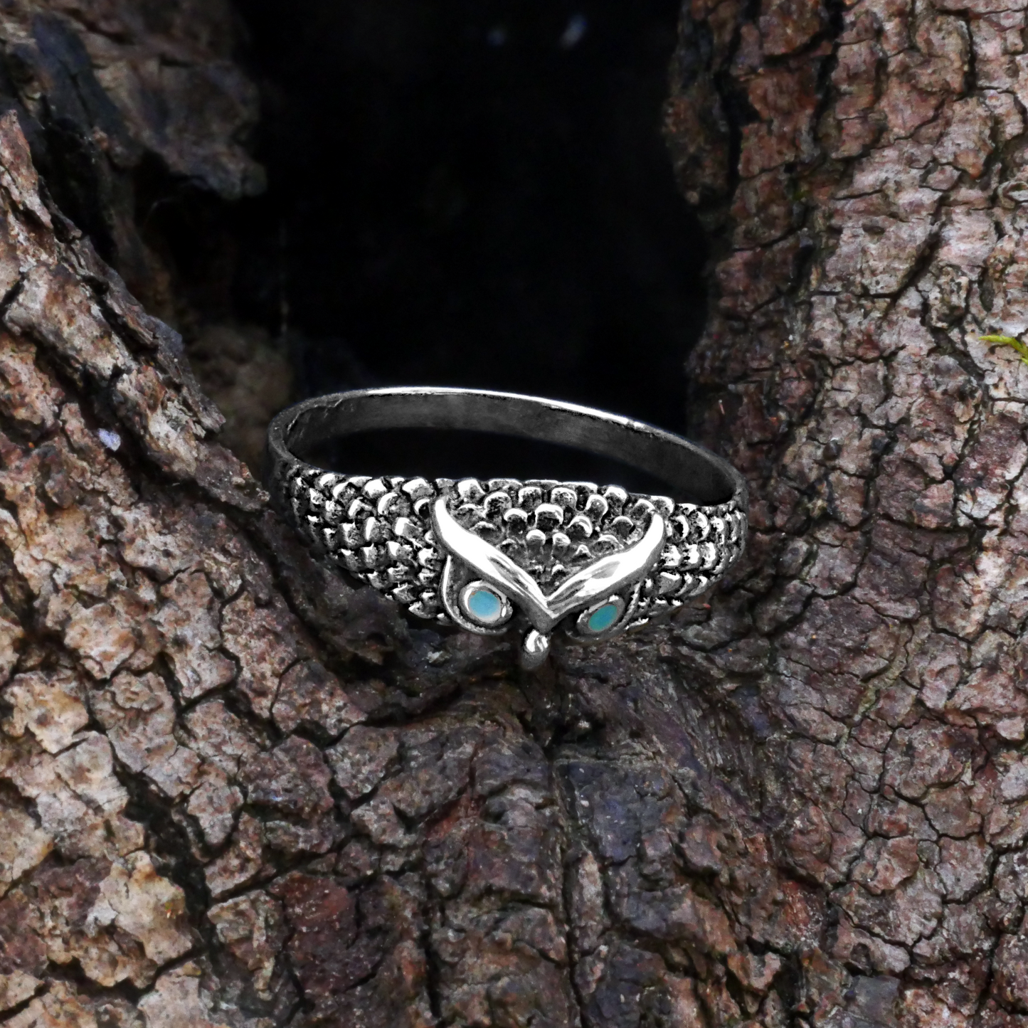 Silver Owl Ring