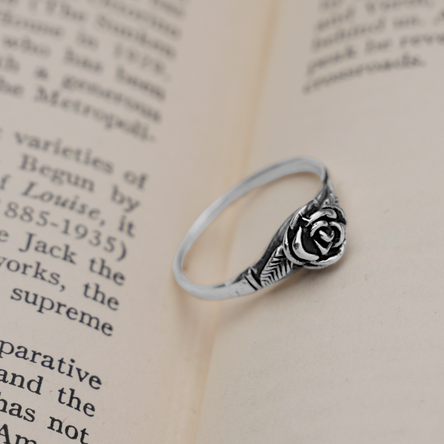 Silver Rose Ring