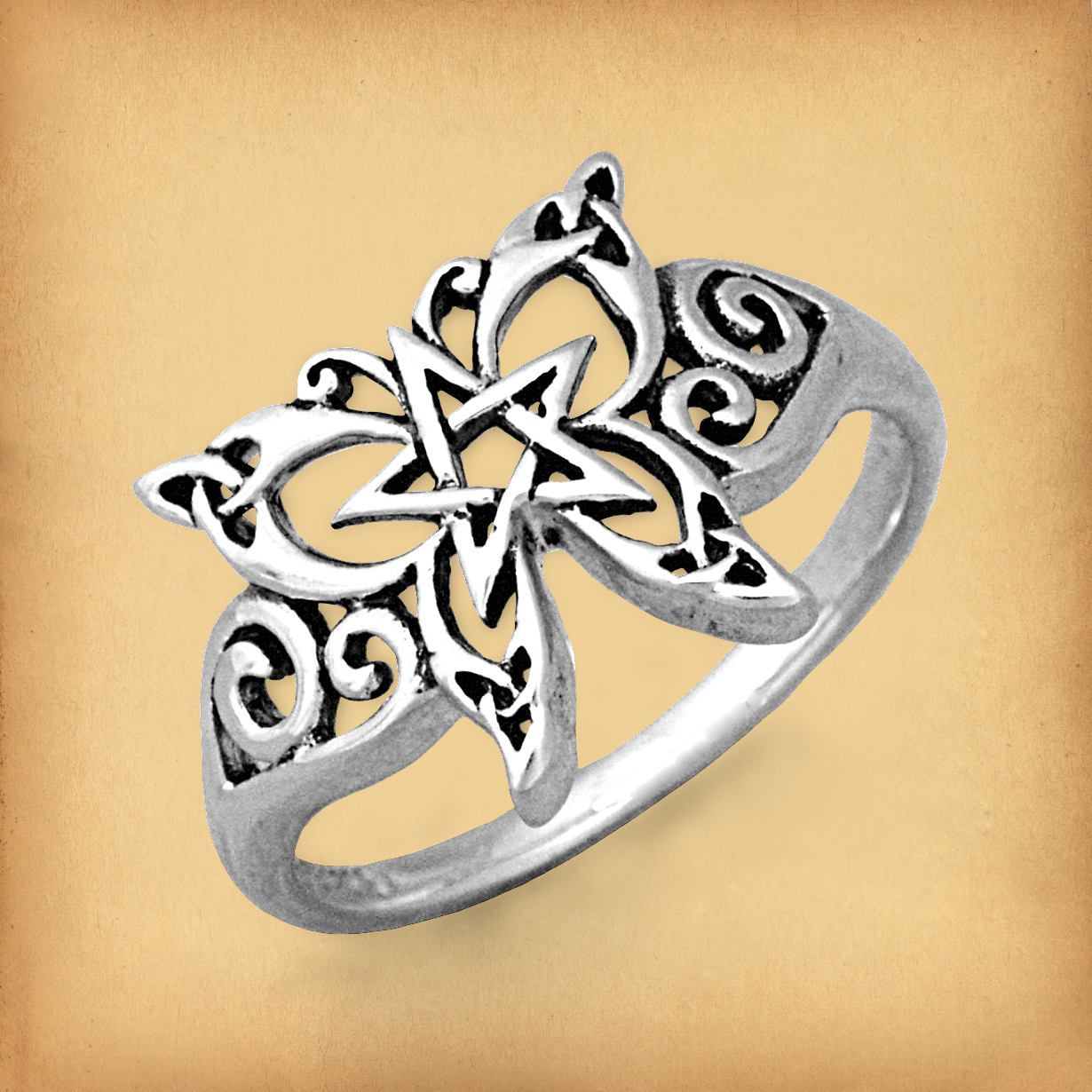 Silver Celtic Butterfly Ring