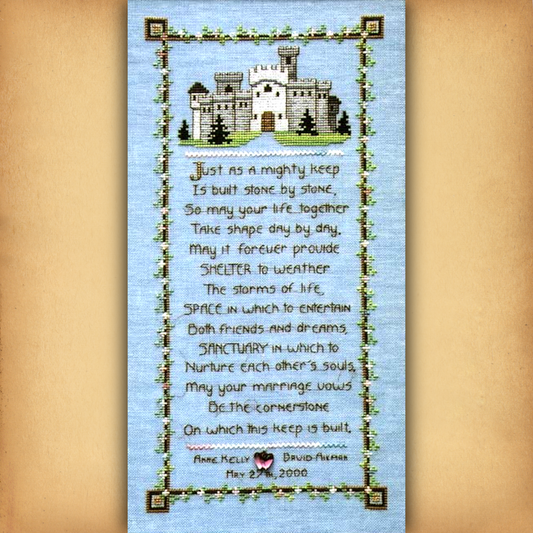 Fantasy Wedding Blessing Cross Stitch Pattern