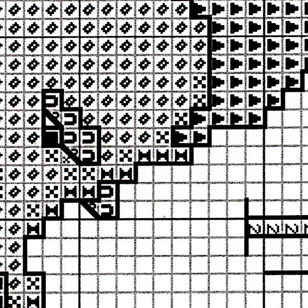 Dani the Stitching Dragon Cross Stitch Pattern