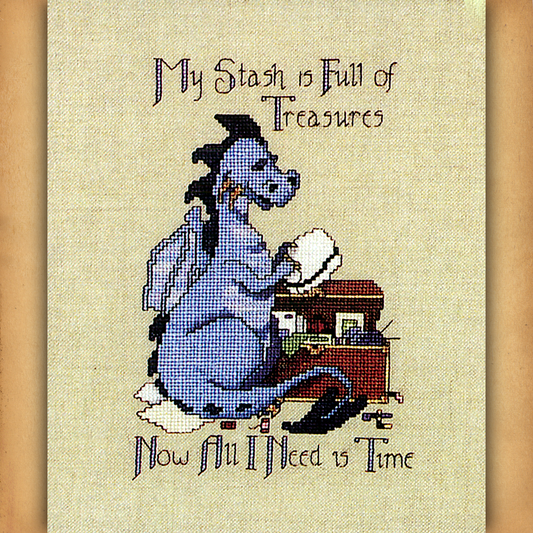 Dani the Stitching Dragon Cross Stitch Pattern