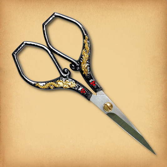 Phoenix and Dragon Embroidery Scissors