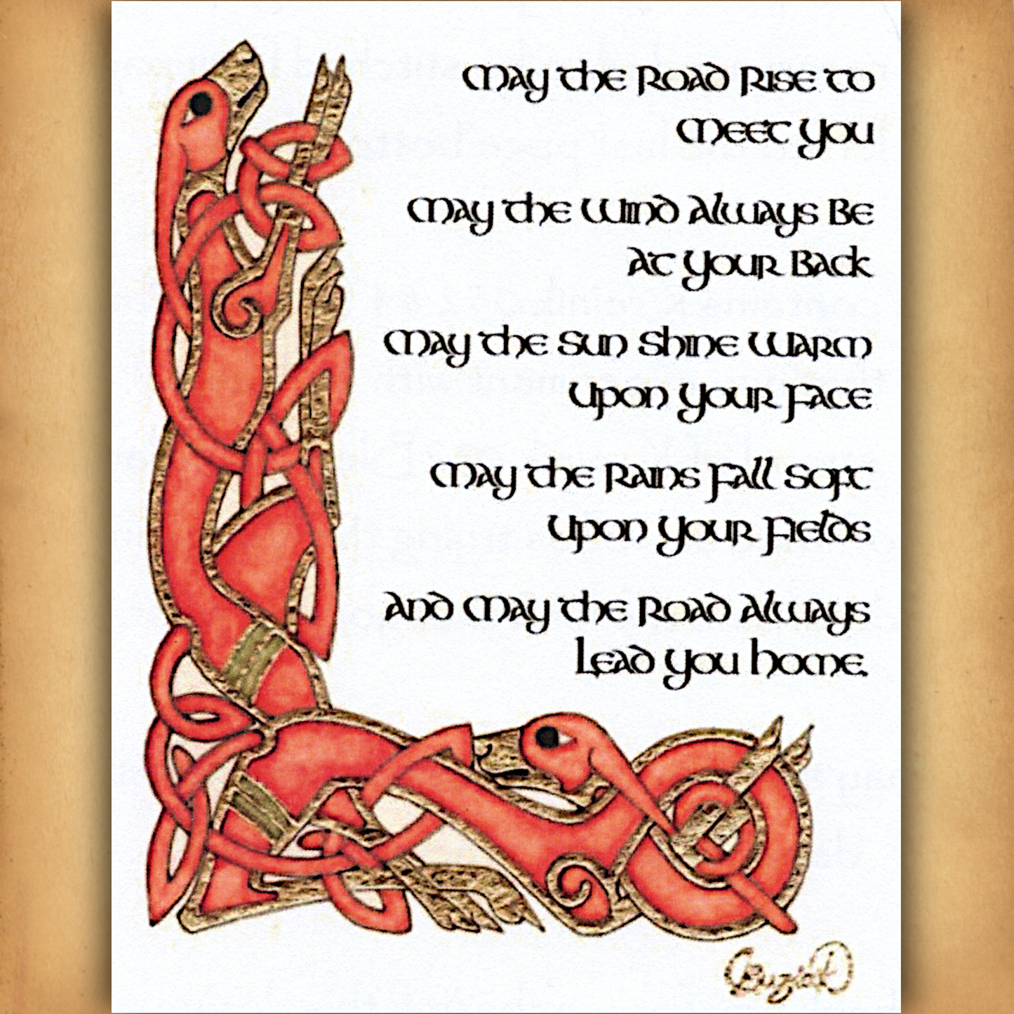 "May the Road Rise" Cross Stitch Pattern