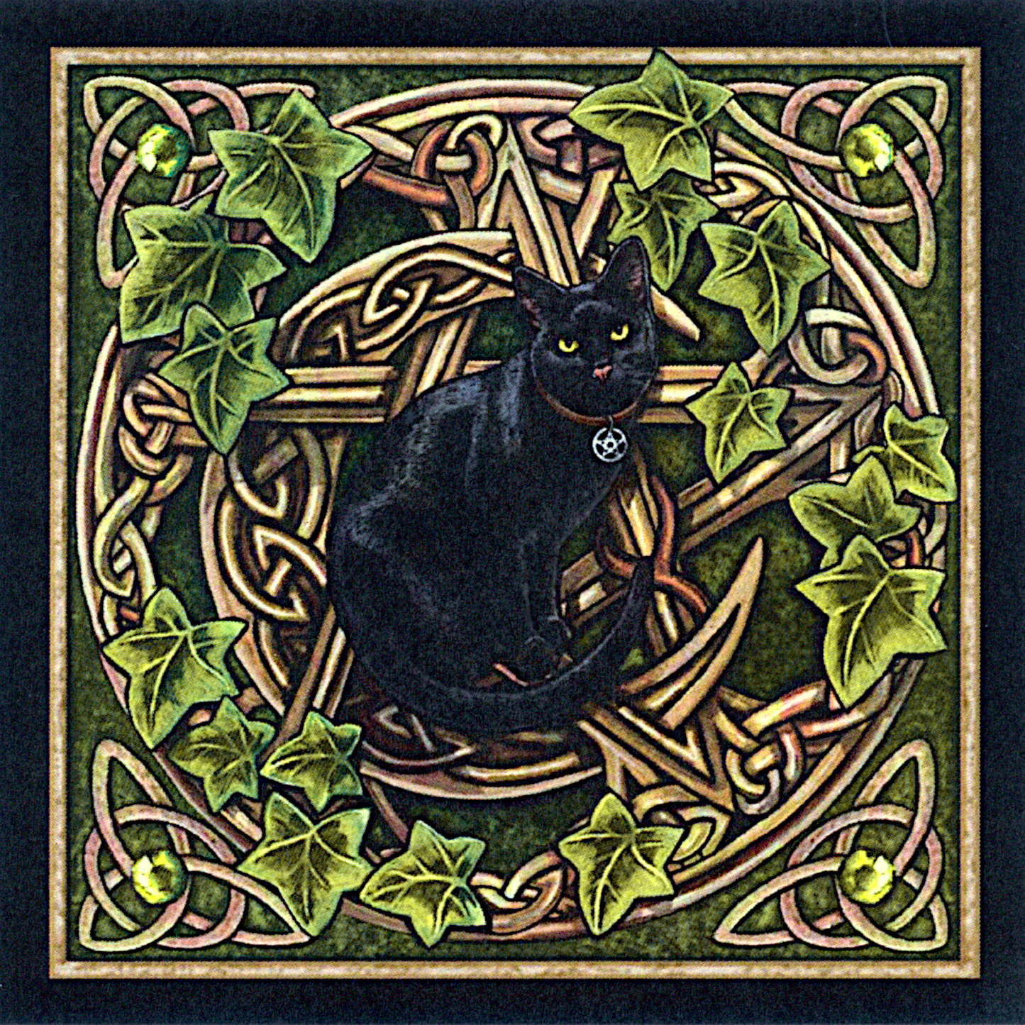 Cat Pentagram Cross Stitch Pattern