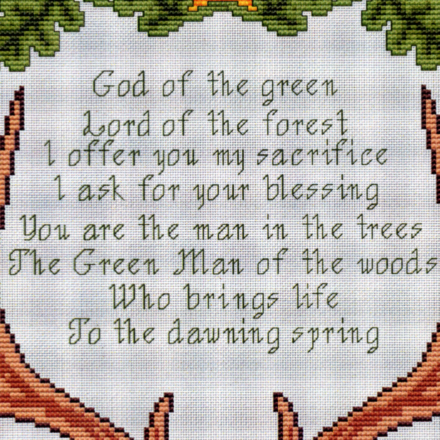 Horned God Cross Stitch Pattern