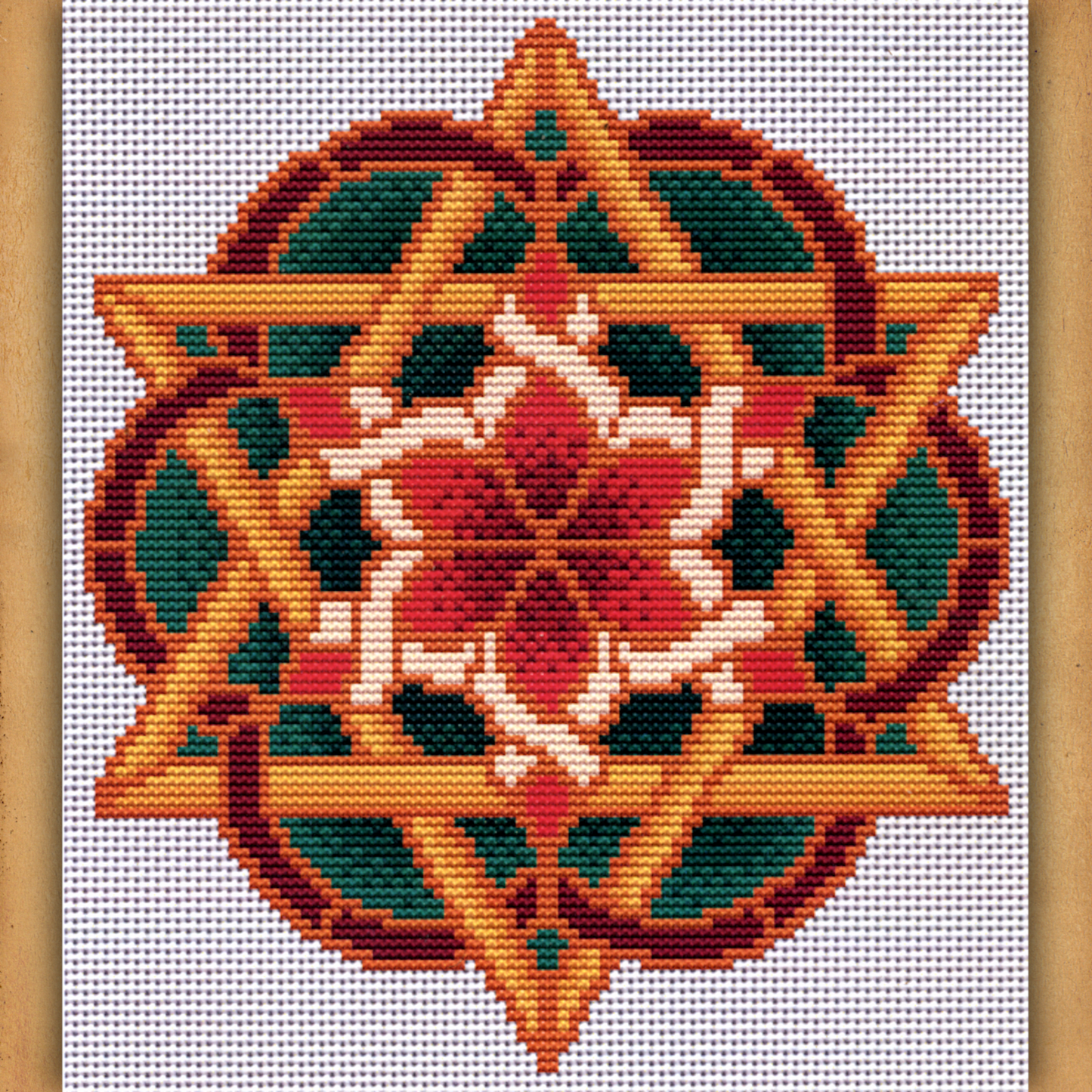 Christmas Star Cross Stitch Pattern