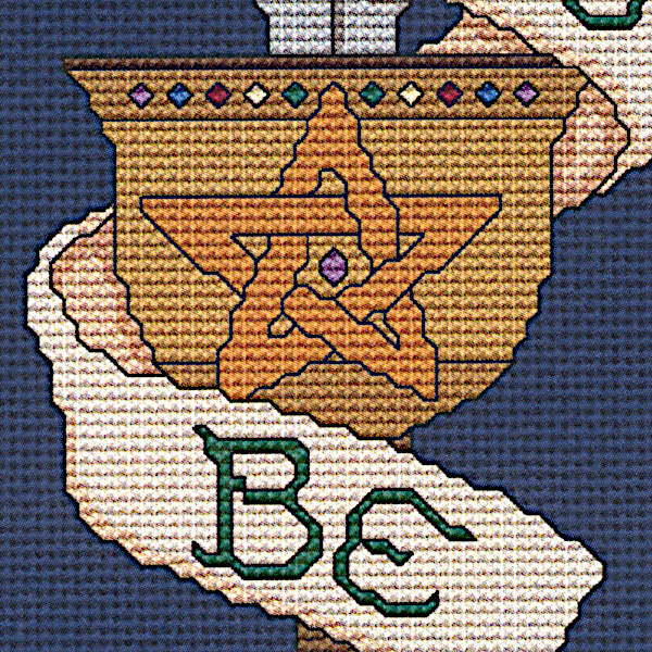 Blessed Be Banner Cross Stitch Pattern