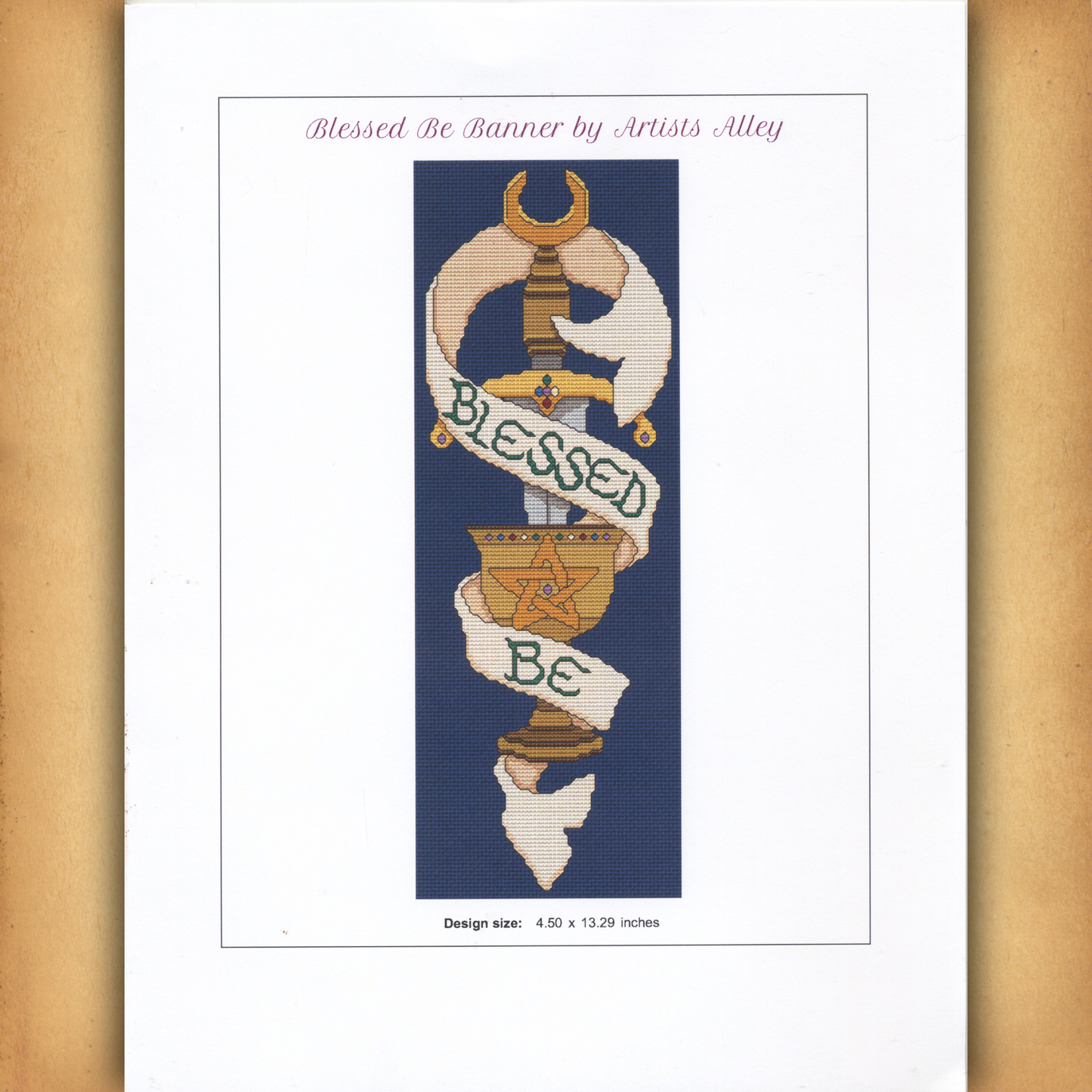 Blessed Be Banner Cross Stitch Pattern