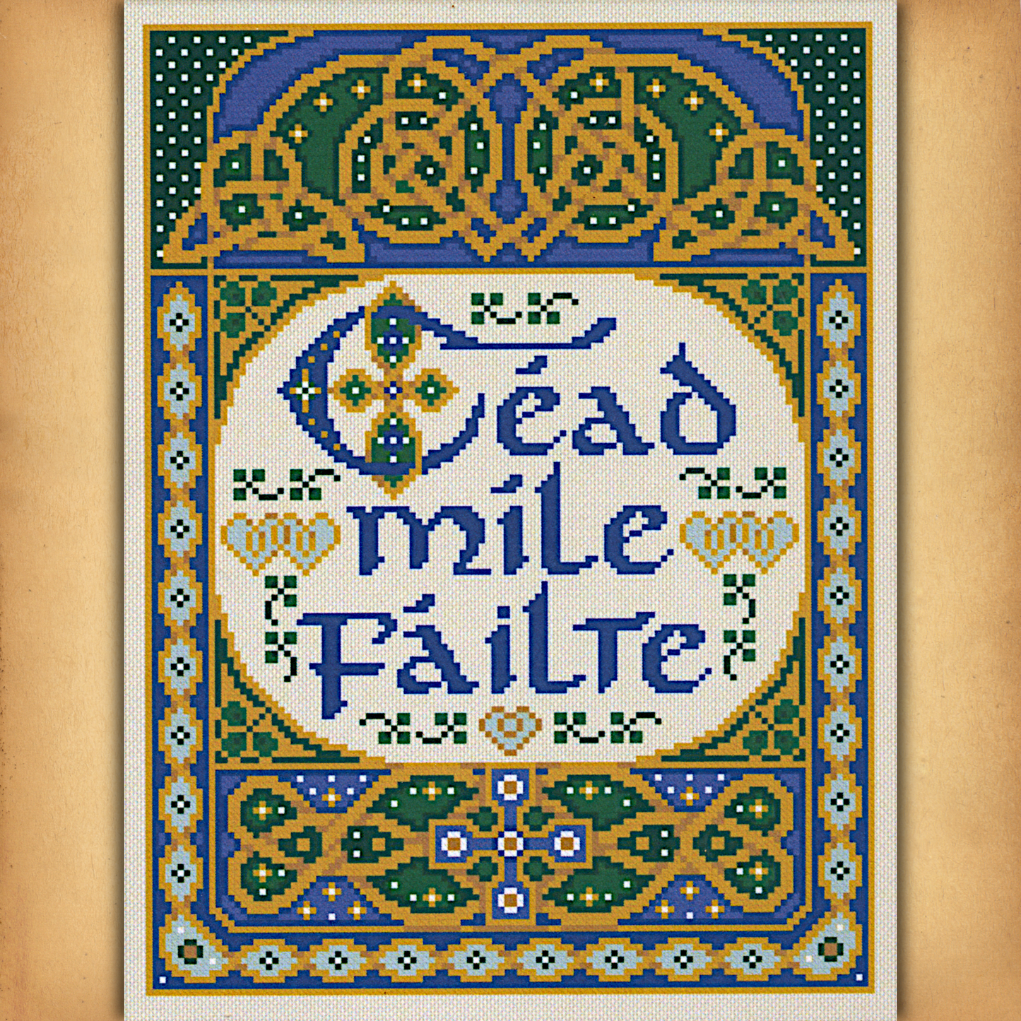 100,000 Welcomes Cross Stitch Pattern