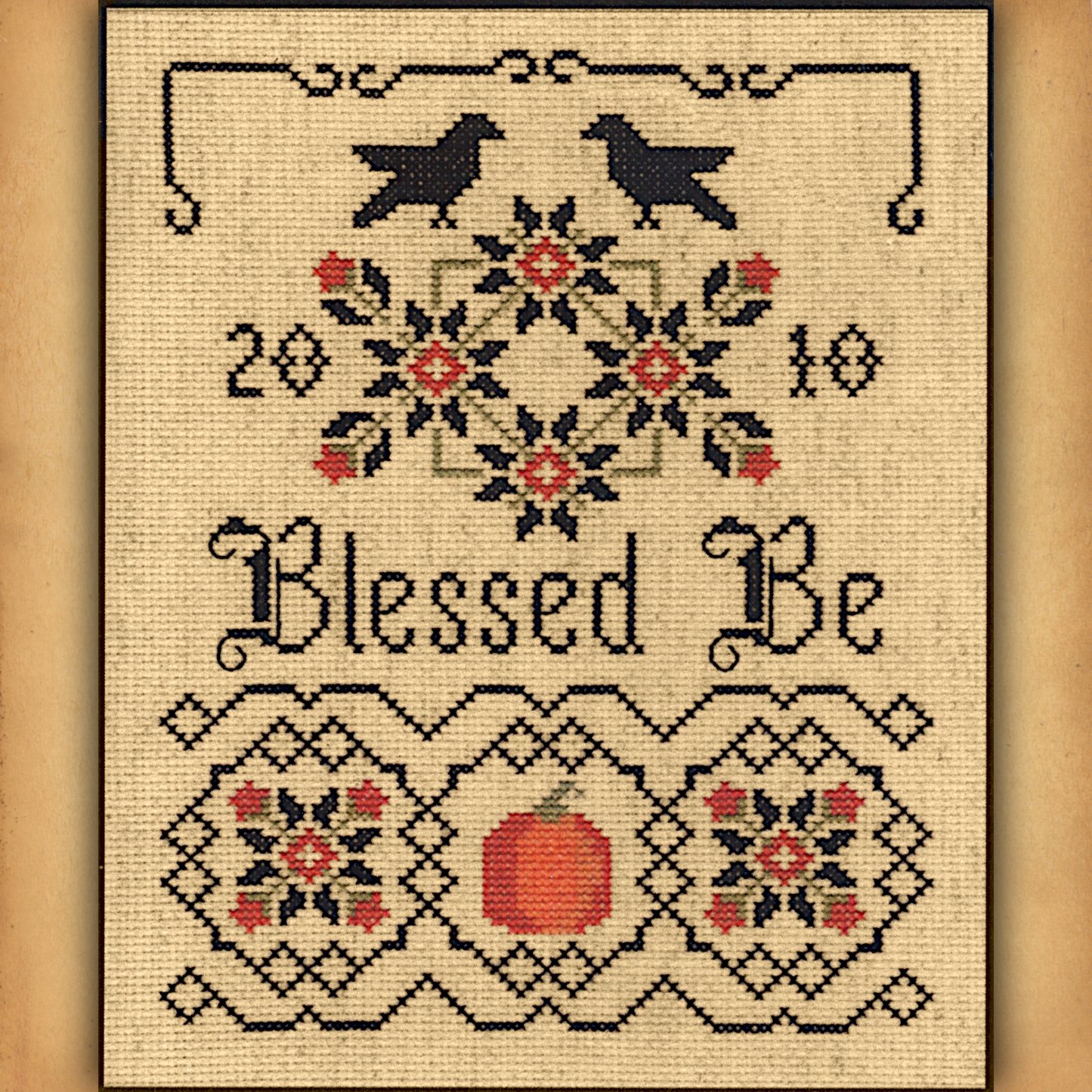 Blessed Be Sampler Cross Stitch Pattern