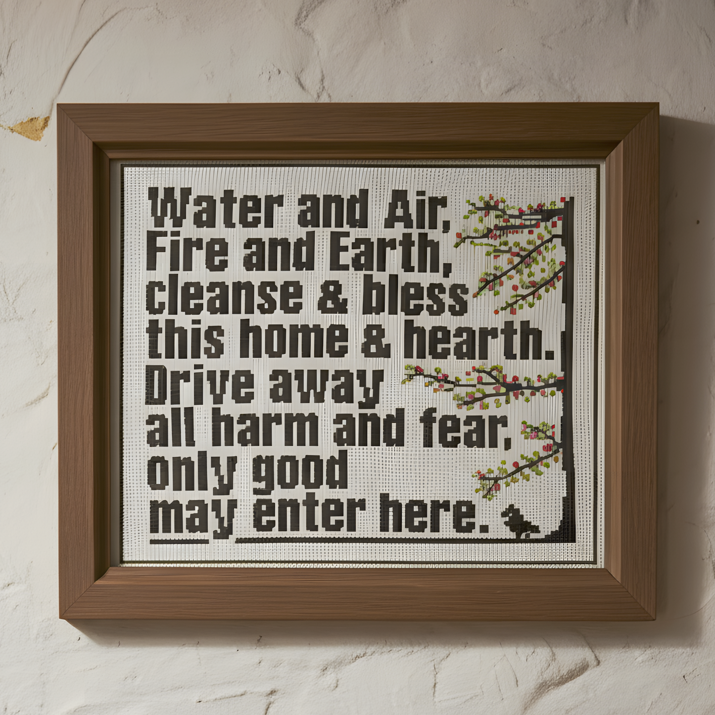 Elemental House Blessing Cross Stitch Pattern