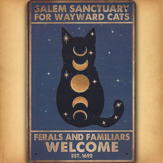 Wayward Cats Tin Sign