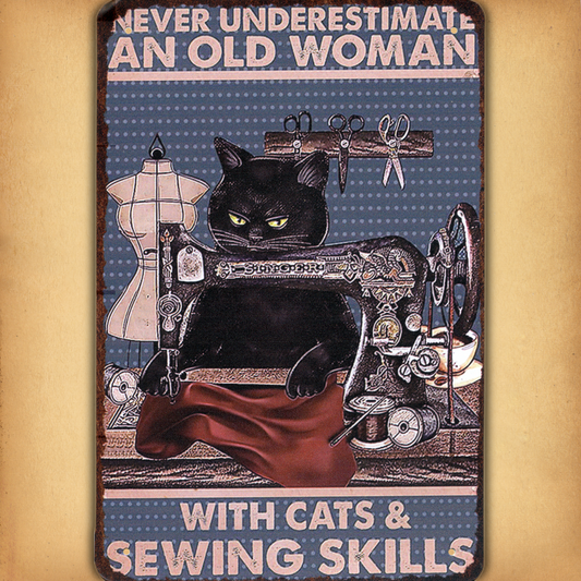 Sewing Skills Tin Sign