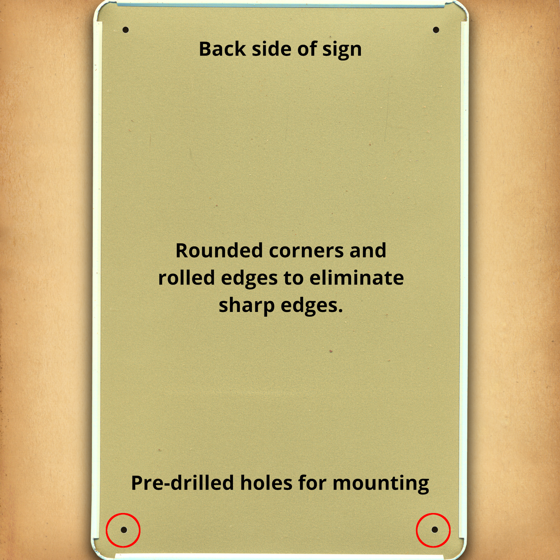 Ingredients Tin Sign