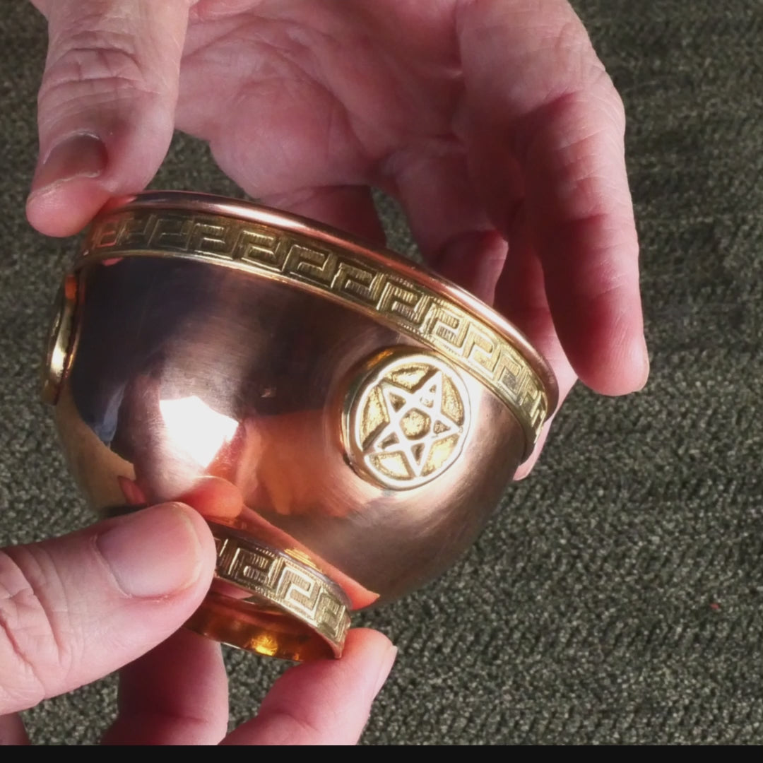 Pentacle Copper Bowl