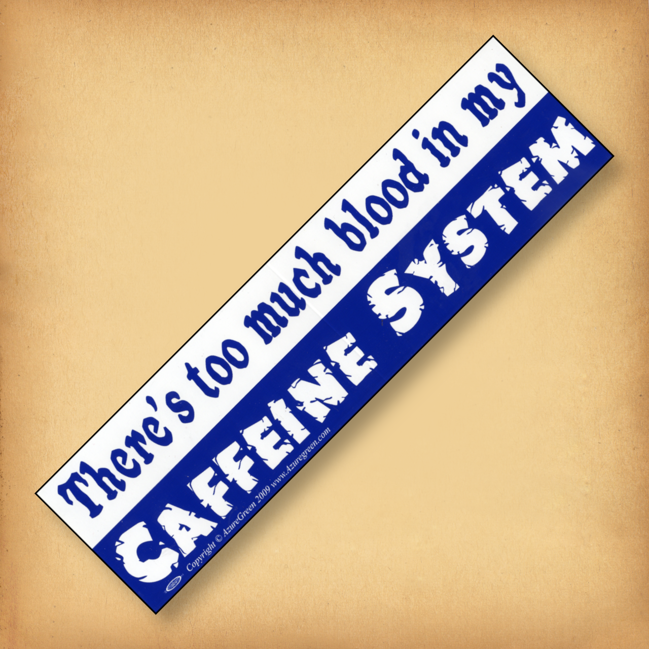 "Caffeine System" Bumper Sticker