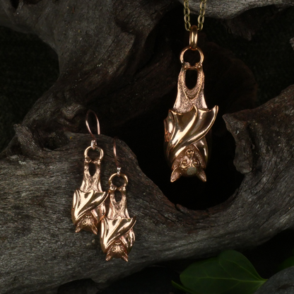 Bronze Bat Pendant