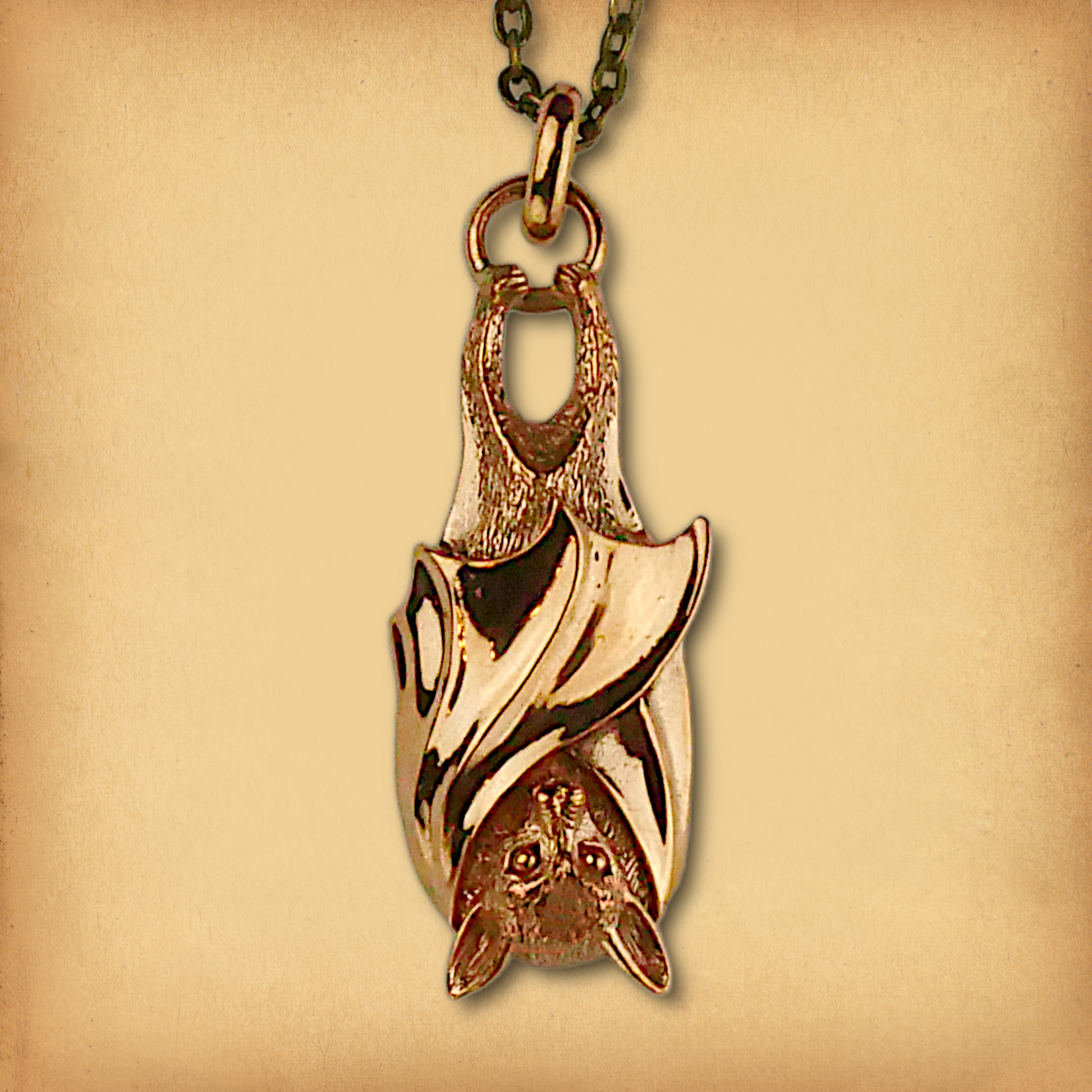 Bronze Bat Pendant
