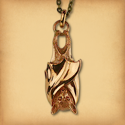 Bronze Bat Pendant