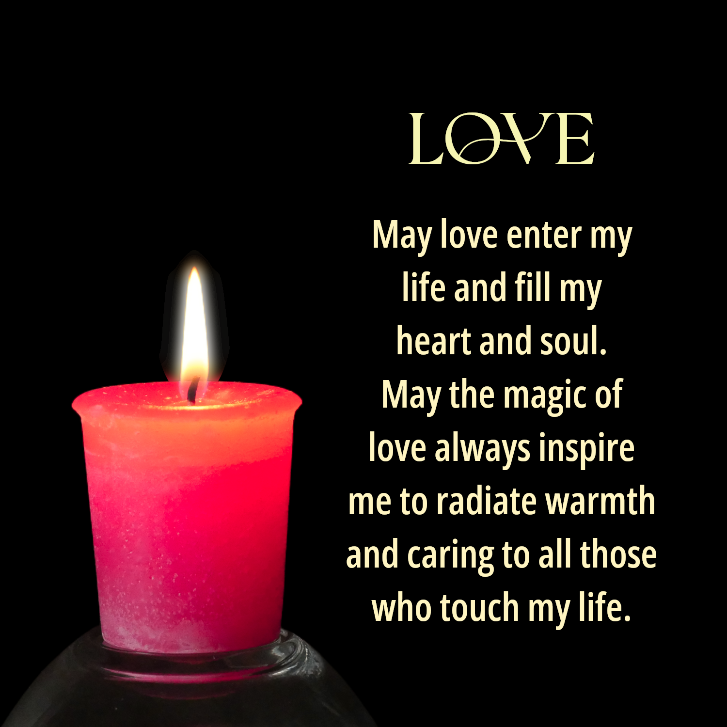 Herbal Magic Love Votive Candle