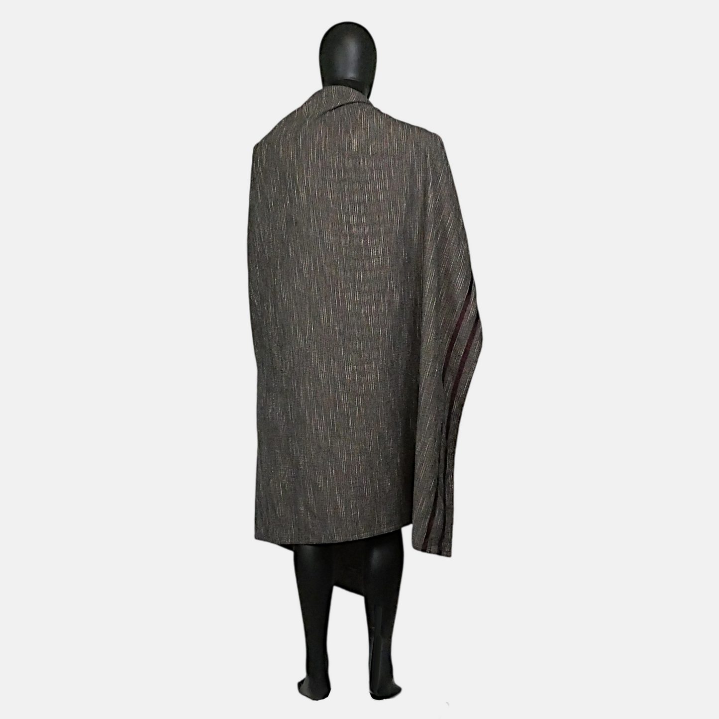 Dark Grey Viking Cloak with Trim