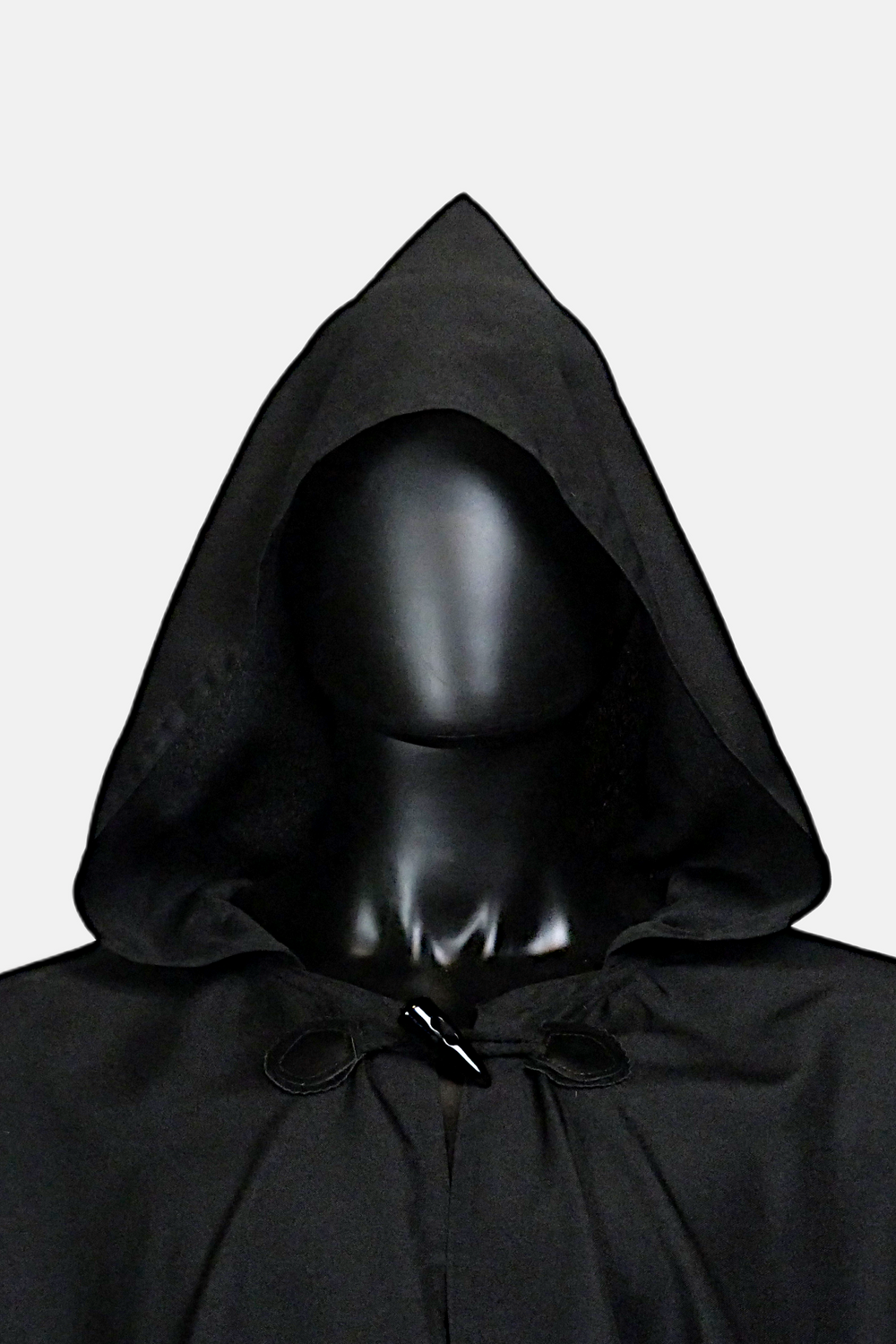 Black Full Circle Cloak with Hood