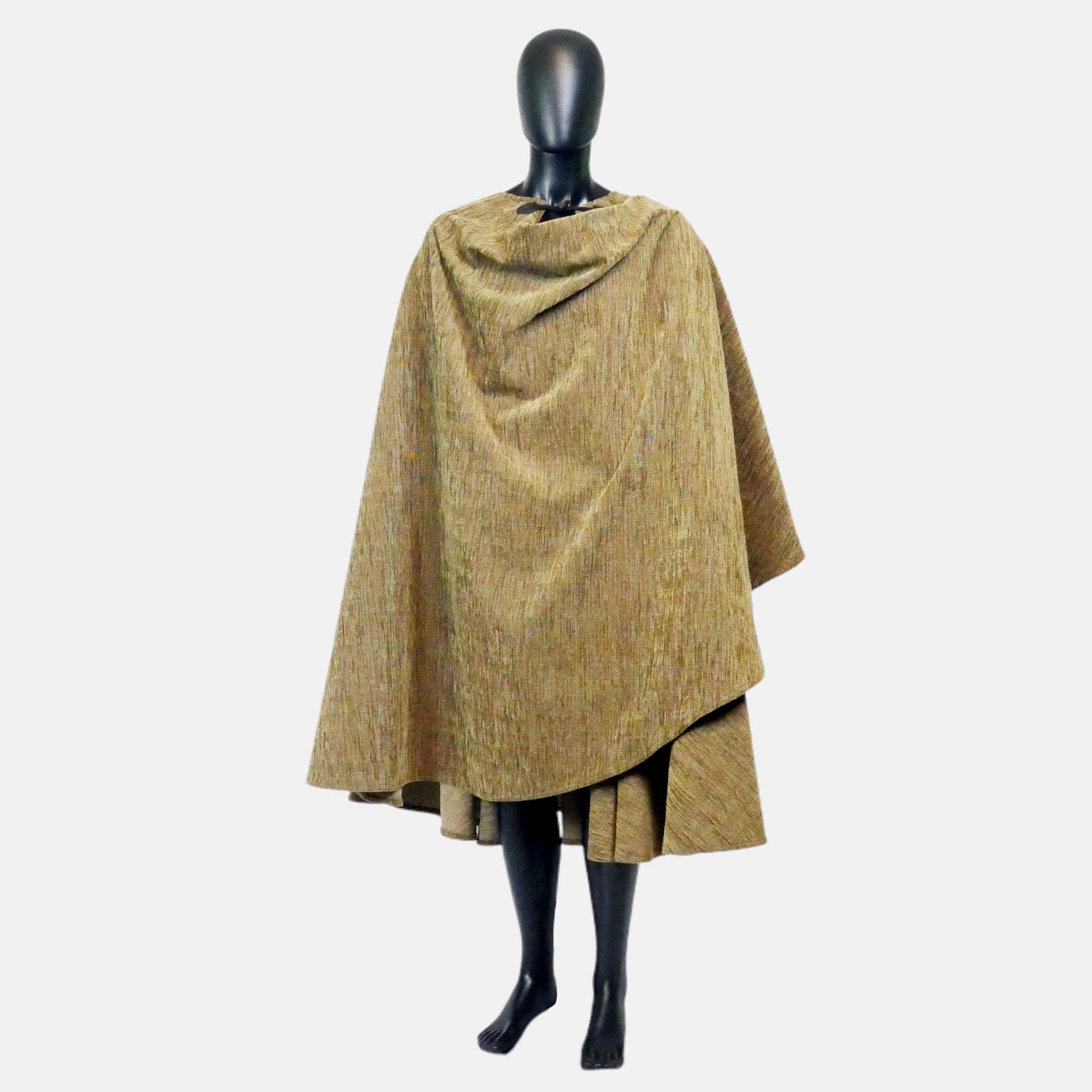 Olive Brown Full Circle Cloak