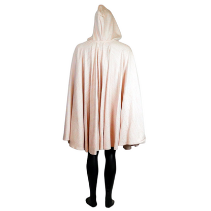 Pale Pink Full Circle Cloak with Hood and Pockets